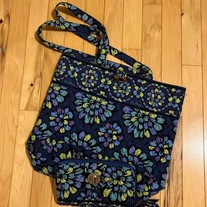 Vera Bradley tote bag and wallet